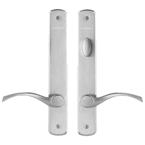 Hardware Kit, Double Door, Newbury, Active / Passive - Satin Nickel - Hardware Kit, Double Door, Newbury, Active / Passive - Satin Nickel