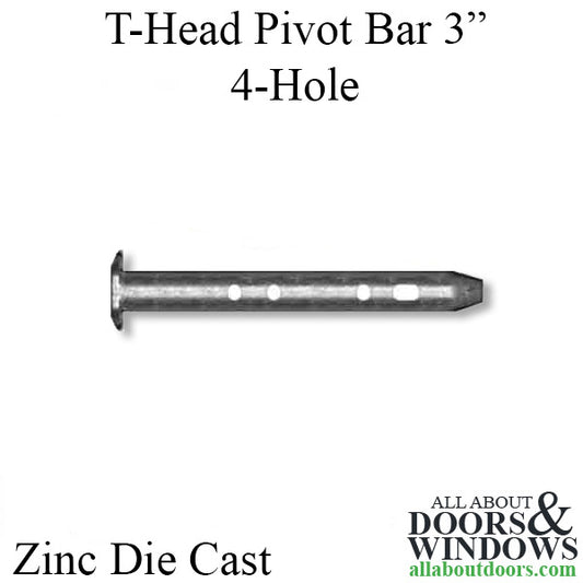 Pivot Bar 3" 4-Hole Replacement for Simonton 112/559 - Zinc Die Cast