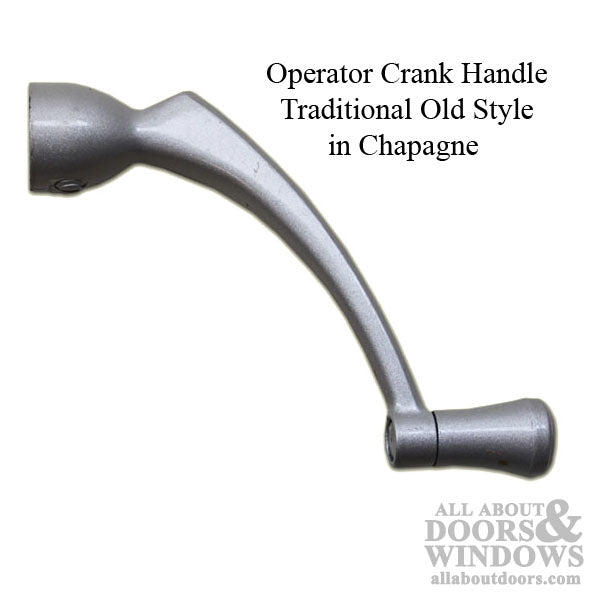 Traditional Old Style Operator Crank Handle - Champagne - Traditional Old Style Operator Crank Handle - Champagne