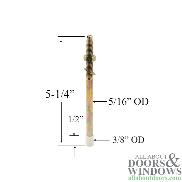 Pivot Rod, 5/16, Bottom, Threaded - Pivot Rod, 5/16, Bottom, Threaded