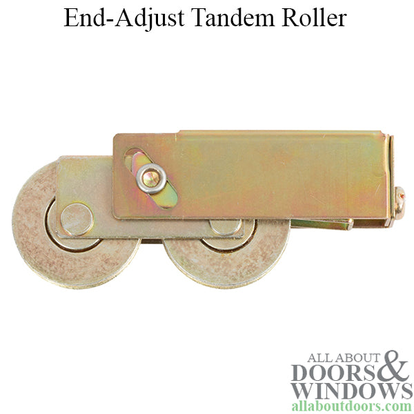 End-Adjust 5100 Series Tandem Roller 1.5 Inch Steel Wheel Diameter Dual Wheel Roller - End-Adjust 5100 Series Tandem Roller 1.5 Inch Steel Wheel Diameter Dual Wheel Roller
