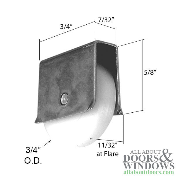 Roller Assembly (Flat) 3/4