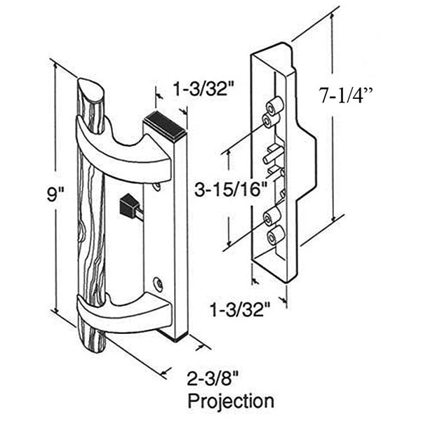 Door Handle For Sliding Glass Doors Hook Style Latch - Door Handle For Sliding Glass Doors Hook Style Latch