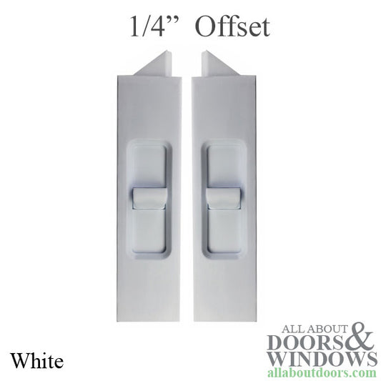 Tilt Latch Pair For Sightline Vinyl Window With Square Housing White Latch