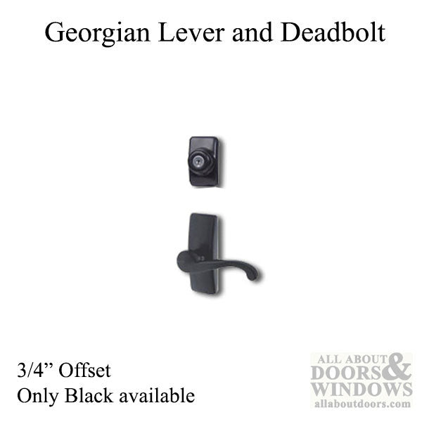 Georgian Storm Door Handle with Deadbolt for Storm Doors - Georgian Storm Door Handle with Deadbolt for Storm Doors