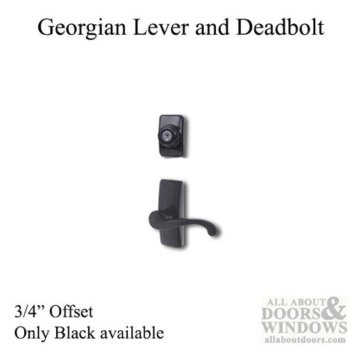 Georgian Storm Door Handle with Deadbolt for Storm Doors - Georgian Storm Door Handle with Deadbolt for Storm Doors
