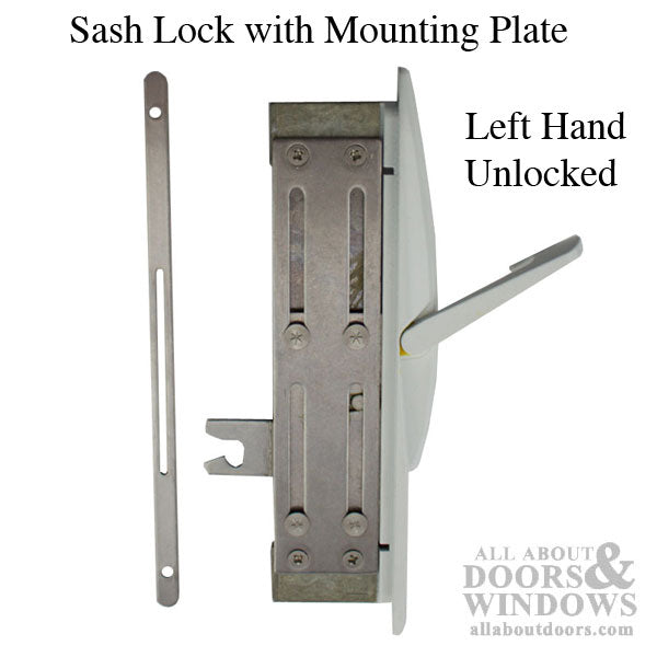 Casement Window, Heavy Duty Sash Lock - White - Casement Window, Heavy Duty Sash Lock - White