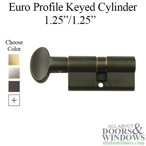 Euro Profile Cylinder 31/31, Schlage Keyway - Choose Color - Euro Profile Cylinder 31/31, Schlage Keyway - Choose Color