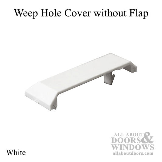 Weep Hole Cover, No Flap - White