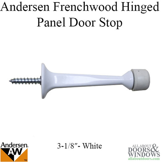 Andersen Frenchwood Hinged Panel Door 3-1/8 Inch Door Stop - White