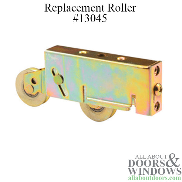 Tandem Roller Assembly for Sliding Patio Door with Aluminum Housing 1.5 Inch Nylon Ball Bearing Wheel Diameter - Tandem Roller Assembly for Sliding Patio Door with Aluminum Housing 1.5 Inch Nylon Ball Bearing Wheel Diameter