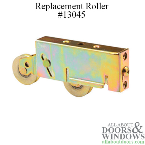 Tandem Roller Assembly for Sliding Patio Door with Aluminum Housing 1.5 Inch Nylon Ball Bearing Wheel Diameter - Tandem Roller Assembly for Sliding Patio Door with Aluminum Housing 1.5 Inch Nylon Ball Bearing Wheel Diameter