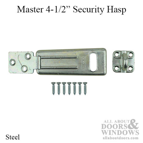 Master Security Hasp, 4-1/2 Inches - Master Security Hasp, 4-1/2 Inches