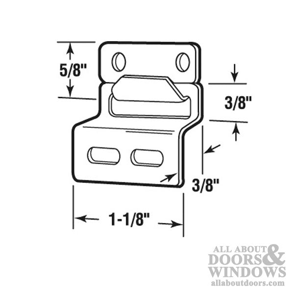 Window Screen Hanger Top Mounted for Wood Window Frames Aluminum - Window Screen Hanger Top Mounted for Wood Window Frames Aluminum