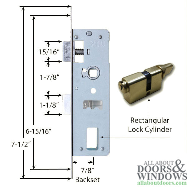 Fullview Storm Door Mortise Lock Set - Fullview Storm Door Mortise Lock Set