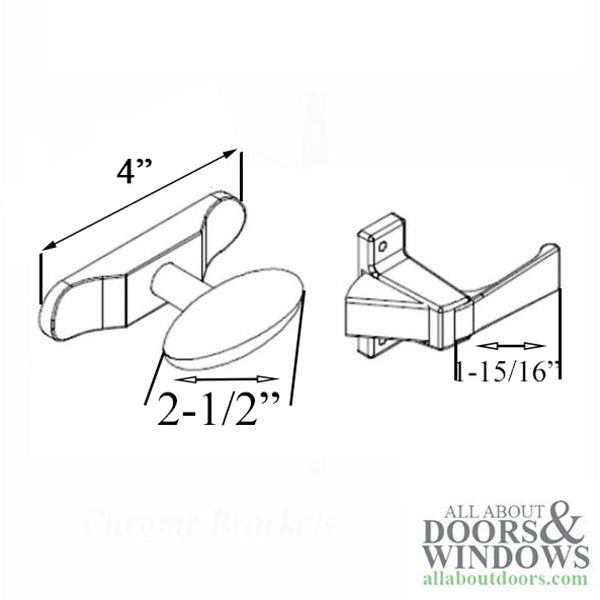 Marvin Premium Storm Screen Door Handle Kit - Marvin Premium Storm Screen Door Handle Kit