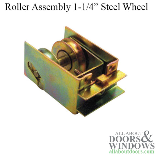 Sliding Door Roller Steel Ball Bearing Sliding Door Dual Roller Two Wheel Roller 1.25 Inch Wheel