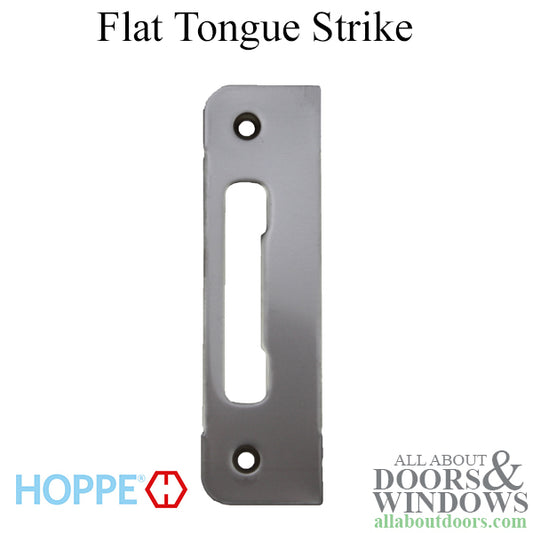 Strike Plate, PT0002N, Flat Tongue 1.30 x 4.57 -  Stainless Steel