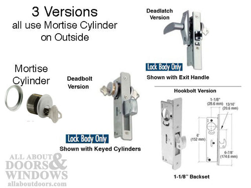 Adams-Rite Mortise Cylinder, 1 inch Zinc KD  Schlage -2 colors - Adams-Rite Mortise Cylinder, 1 inch Zinc KD  Schlage -2 colors