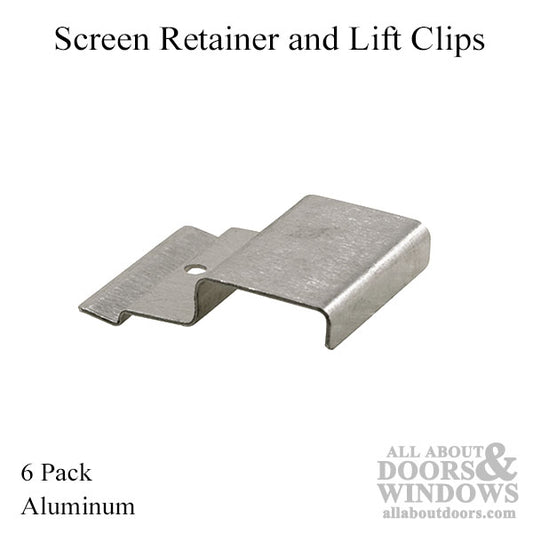 Retainer & Lift Clips, Rivet On - Aluminum