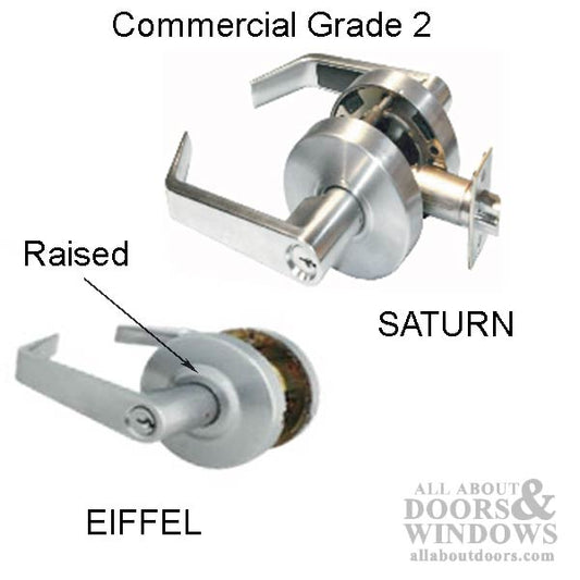 Privacy Lever Lock, 2-3/4bs,  Commercial Grade 2  Saturn Series