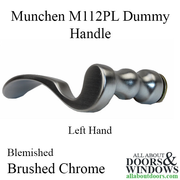 Blemished Left hand lever, M112PL, Fixed Dummy - Brushed Chrome - Blemished Left hand lever, M112PL, Fixed Dummy - Brushed Chrome
