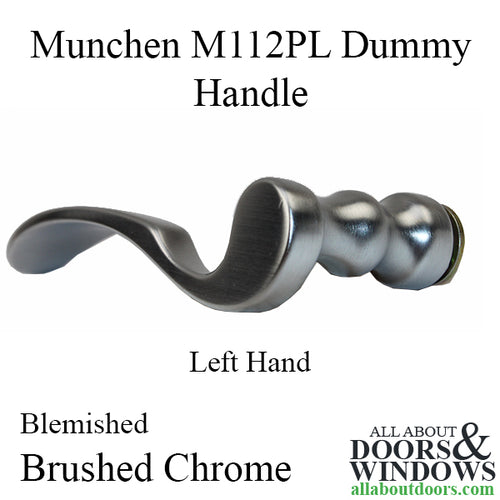 Blemished Left hand lever, M112PL, Fixed Dummy - Brushed Chrome - Blemished Left hand lever, M112PL, Fixed Dummy - Brushed Chrome