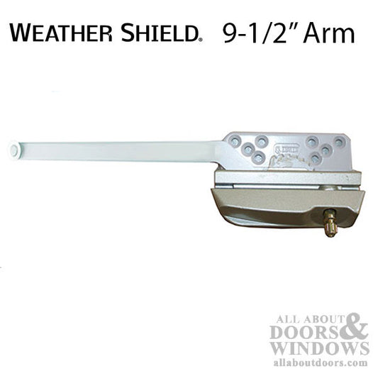 Weather Shield 9-1/2" Single Arm Operator, LH  used with folding handle