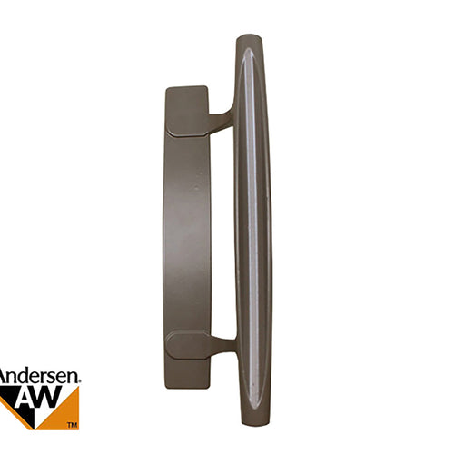 Andersen Exterior Door Handle  2 Panel Dished Style Stone - Andersen Exterior Door Handle  2 Panel Dished Style Stone