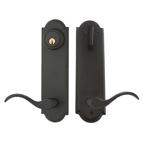 Monaco Active Keyed Multipoint Lock Trim Handleset Classic Wave Lever - Monaco Active Keyed Multipoint Lock Trim Handleset Classic Wave Lever