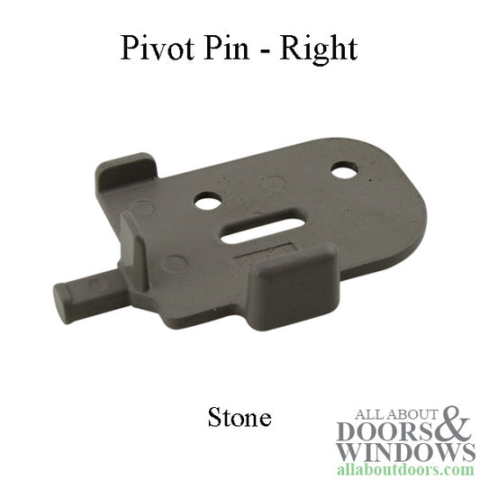 Andersen Tilt-Wash Pivot Pin, Right - Stone