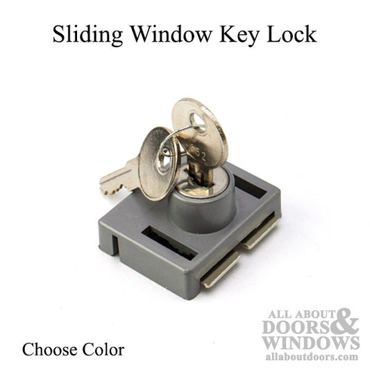 Sliding Window Keyed Lock - Choose Color