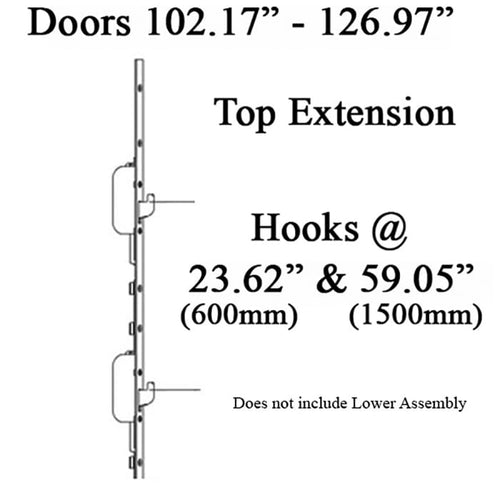 16mm Top Extension Swing Hook @ 23.62“  &  59.05” - 16mm Top Extension Swing Hook @ 23.62“  &  59.05”