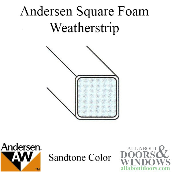 Weatherstrip, Narroline, Top and bottom rail foam - Sandtone (Tan) - Weatherstrip, Narroline, Top and bottom rail foam - Sandtone (Tan)