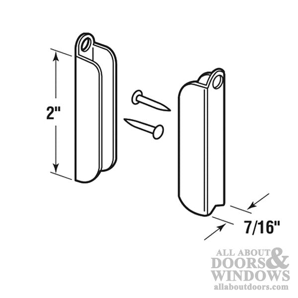 Window Screen Hangers with Nails, 7/16 inch Frame, 6 Pack - Mill - Window Screen Hangers with Nails, 7/16 inch Frame, 6 Pack - Mill