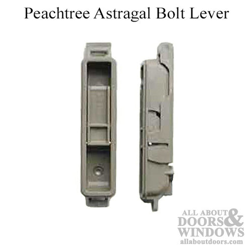 Discontinued, No longer available, No replacement available.
Peachtree Astragal Bolt Lever - Discontinued, No longer available, No replacement available.
Peachtree Astragal Bolt Lever