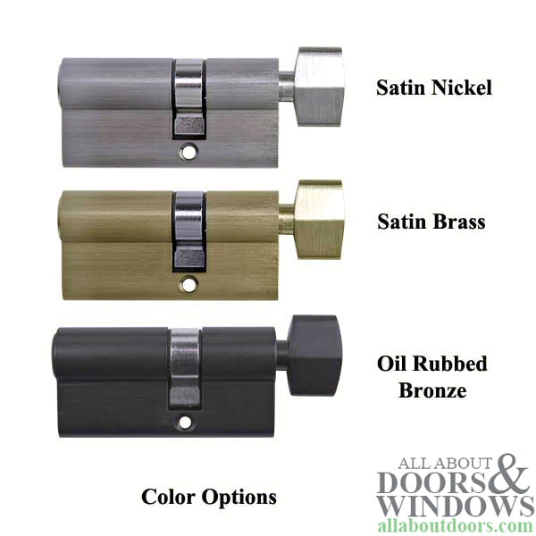 Pella Key Cylinder With Thumb Turn Fits Storm Doors Includes Kwikset Keys - Pella Key Cylinder With Thumb Turn Fits Storm Doors Includes Kwikset Keys