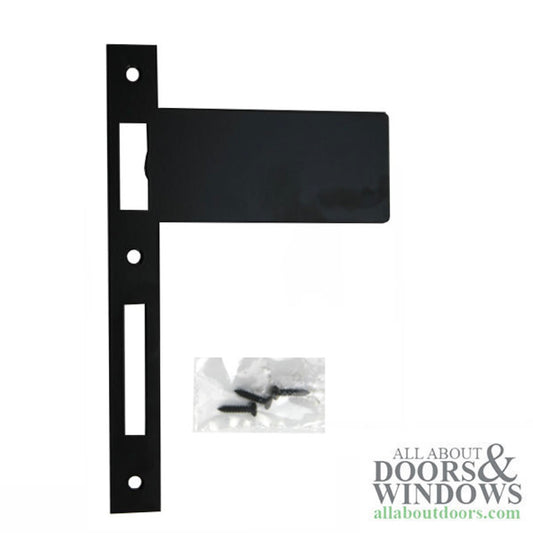 Latch & Deadbolt 7-15/16" Strike Plate with Extended 5" Lip