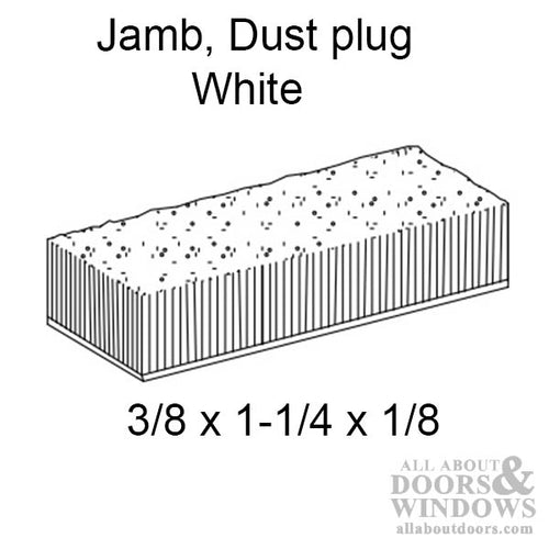 Marvin Single & E-Z Tilt Double Hung, Tilt Pac Fuzzy Weatherstrip - White - Marvin Single & E-Z Tilt Double Hung, Tilt Pac Fuzzy Weatherstrip - White