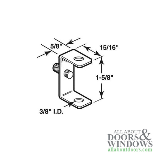 Bracket, Pivot Rod, Metal bi-fold Door - Bracket, Pivot Rod, Metal bi-fold Door