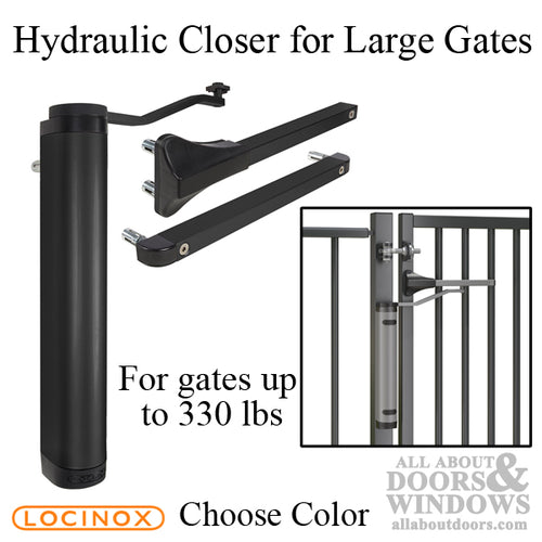 Verticlose Hydraulic Gate Closer for Large Gates Up to 330 Lbs - Verticlose Hydraulic Gate Closer for Large Gates Up to 330 Lbs