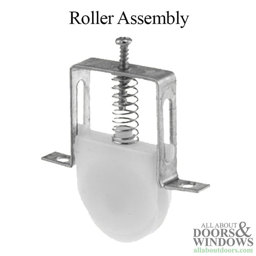 Roller Assembly with 1 Inch Nylon Wheel for Sliding Screen Door - Roller Assembly with 1 Inch Nylon Wheel for Sliding Screen Door