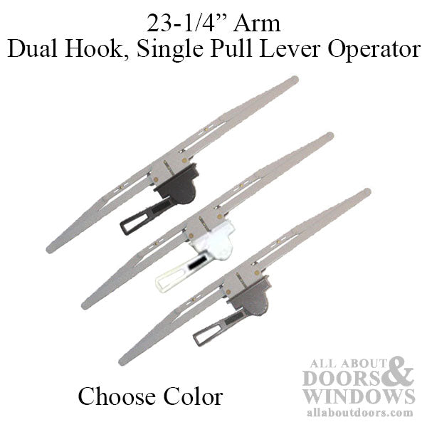 Truth Operator, Dual Hook, Lever, 23-1/4” - Longer F Plate - Truth Operator, Dual Hook, Lever, 23-1/4” - Longer F Plate