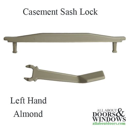 Roto Casement Window Handle and Escutcheon, Zinc - Left Hand - Roto Casement Window Handle and Escutcheon, Zinc - Left Hand