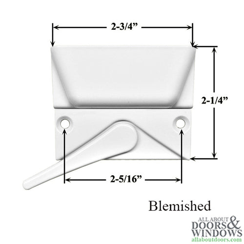 Non-Handed Truth Home Gard Sash Lock with Plastic Latch for Casement Window - White - BLEMISHED - Non-Handed Truth Home Gard Sash Lock with Plastic Latch for Casement Window - White - BLEMISHED