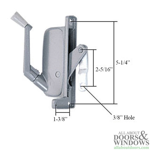 Left Hand Die Cast Awning Window Operator - Left Hand Die Cast Awning Window Operator