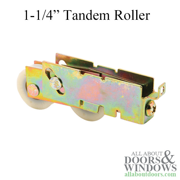 Tandem Roller Assembly - Sliding Patio Door, Nylon wheel with Steel Ball Bearings - Tandem Roller Assembly - Sliding Patio Door, Nylon wheel with Steel Ball Bearings