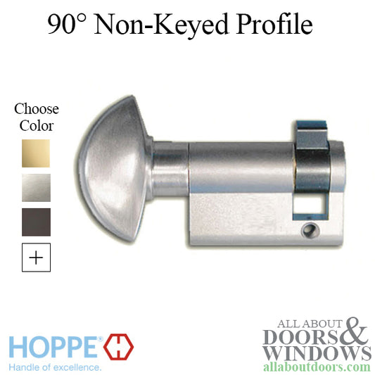 40.5 / 10 New Style HOPPE Inactive 90 Non-Keyed Profile Cylinder Lock, Solid Brass