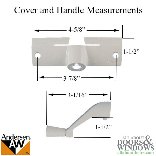 Andersen Window Operator Cover With Handle White Window Opener Handle - Andersen Window Operator Cover With Handle White Window Opener Handle