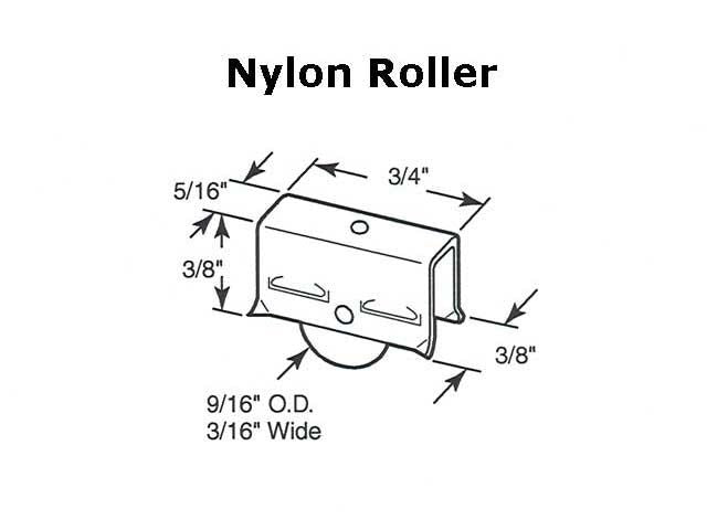 Roller Assembly (Grooved) - Sliding Windows, Showcase / Storm - Steel / Nylon - Roller Assembly (Grooved) - Sliding Windows, Showcase / Storm - Steel / Nylon